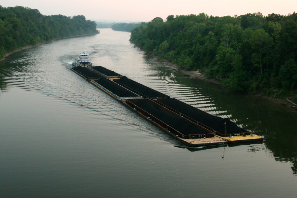 Coal Barge On Cumberland River